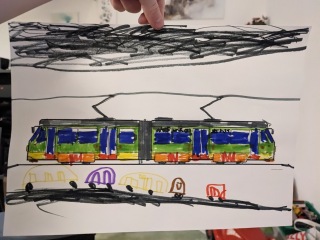 How old is the child who coloured this picture in?