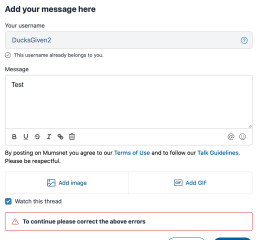 Please help, MNHQ - I can only post once on any thread due to 'please select username' issue.