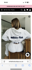 White fox hoodies