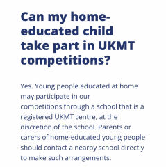 Senior maths challenge + physics olympiad while in home ed