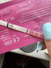 Faint positive twice but negative on clear blue