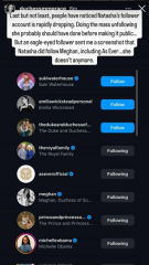 Natasha Archer’s Instagram Following