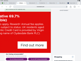 Huge advertisements on I pad blocking screen