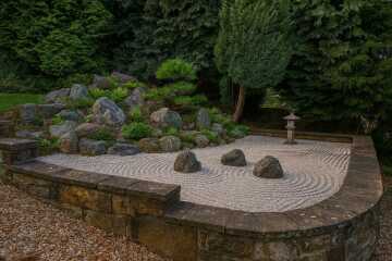 Japanese gravel garden