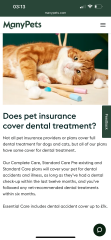 Will mamypets cover dental extractions due to decay?