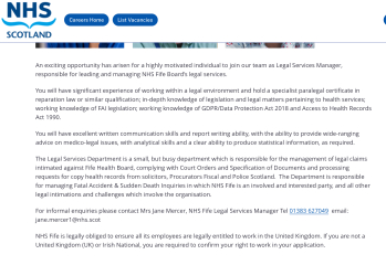 NHS Fife tries to silence nurse - Sandie Peggie vs NHS Fife Health Board and Dr Beth Upton - thread #34