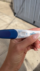 Has anyone got this thin blue line on clear-blue and was pregnant?