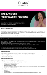 Oushk Weight verification appointment