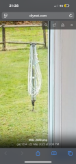 Washing line post