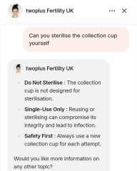 Semen collection cup!