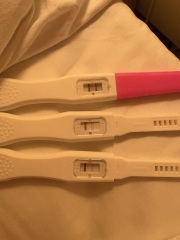 Pregnancy test slightly lighter