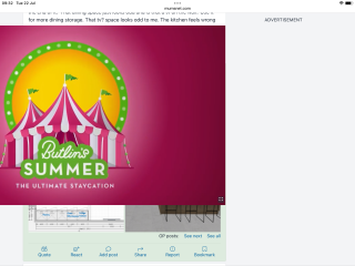 Huge advertisements on I pad blocking screen