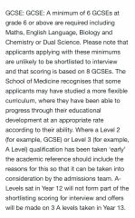 Medicine 2026 entry - part 1