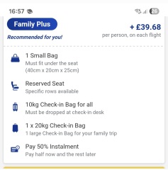 Flying Ryanair luggage allowances