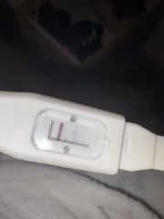 Pregnancy test slightly lighter