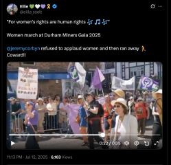 Durham Miners Gala - Women's Rights are Human Rights