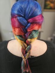 What do you think of people with colourful hair?  As in different colour hair - pinks, greens, blues, purples, - big bright colourful hair