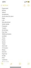 What have I forgotten for holiday?