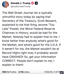 Still dancing the Tariff Tango, Vlad and Bibi still playing him like a fiddle and Epstein's list must be written in invisible ink - Trump thread #146