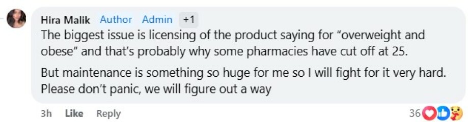 Regulators looking to cut off maintenance below 25 BMI