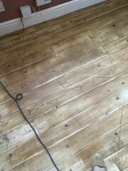 Sanding a floor