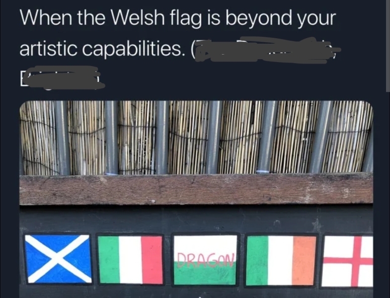 What is going with the flag being painted everywhere?