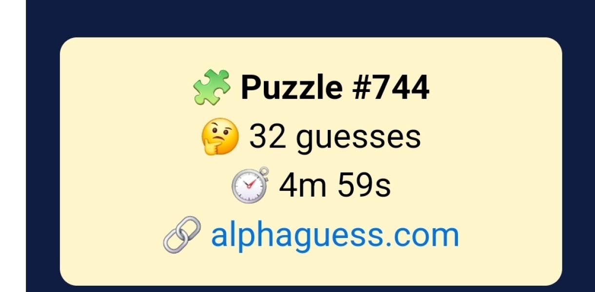 Alphaguess 7 and Hang Five