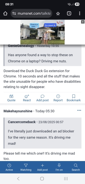 Constant intrusive videos