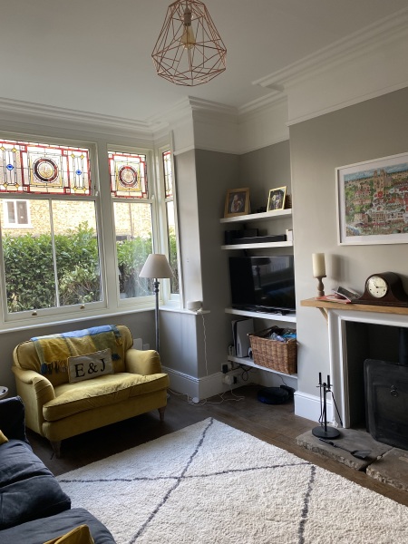 Struggling with paint colours in north facing room with big windows