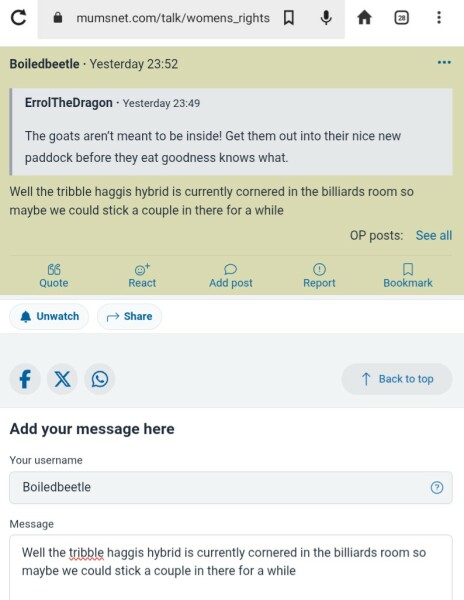 Text box keeping text even after posting