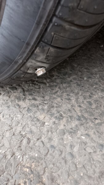 Bolt in tyre AGAIN! :-(