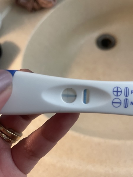 Clear blue test. Evap line or positive