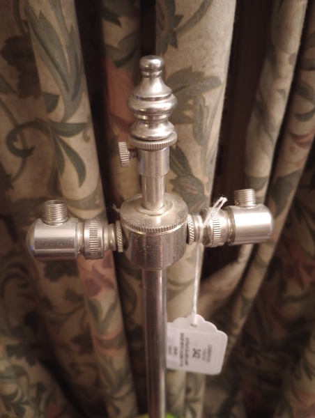 Vintage chrome lamp fitting