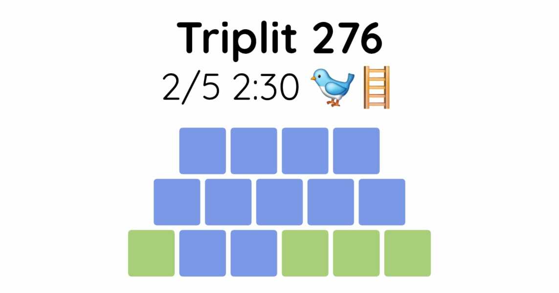 Yet another new word game - let me introduce you to Triplit!