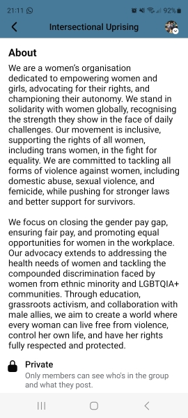 "Punch a TERF" Sarah Jane Baker to speak at #UKWomensMarch London on 18 January 2025