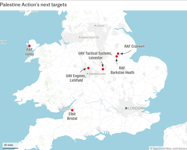 Do the people being arrested for Palestine Action not know about the sledgehammer attack?