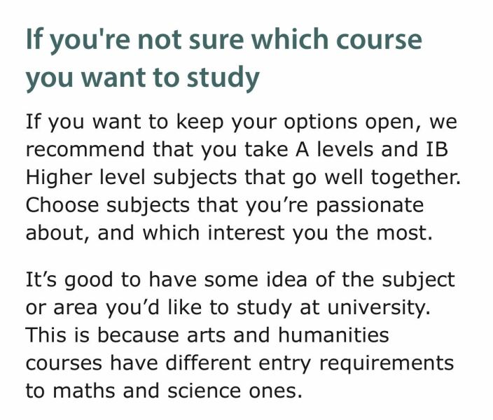 A level choices -  are these good?