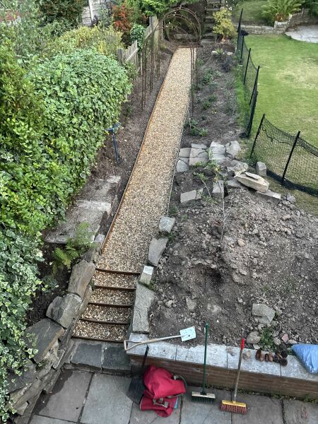 Wonky path - remove slabs or not