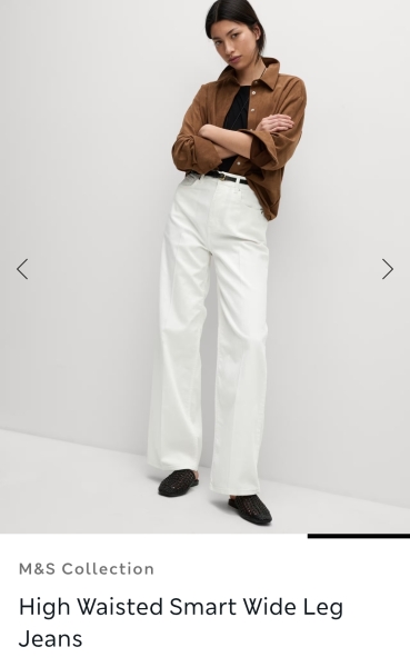 White jeans (wide leg)
