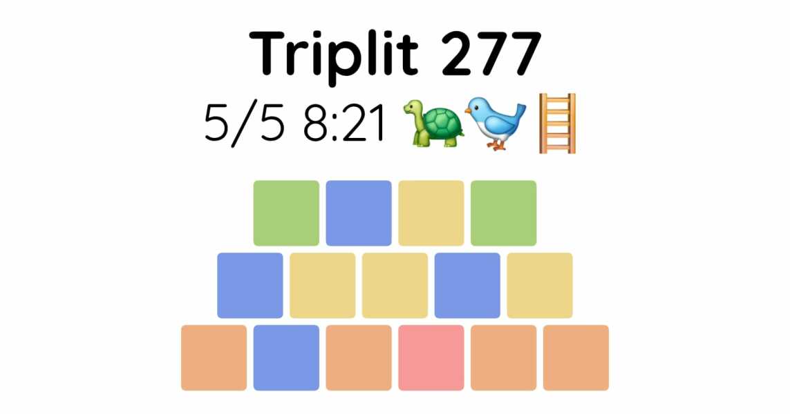 Yet another new word game - let me introduce you to Triplit!