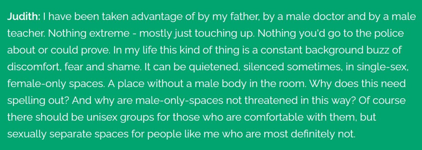 What would you actually do if you saw a transperson in the wrong toilet/changing room for their sex?