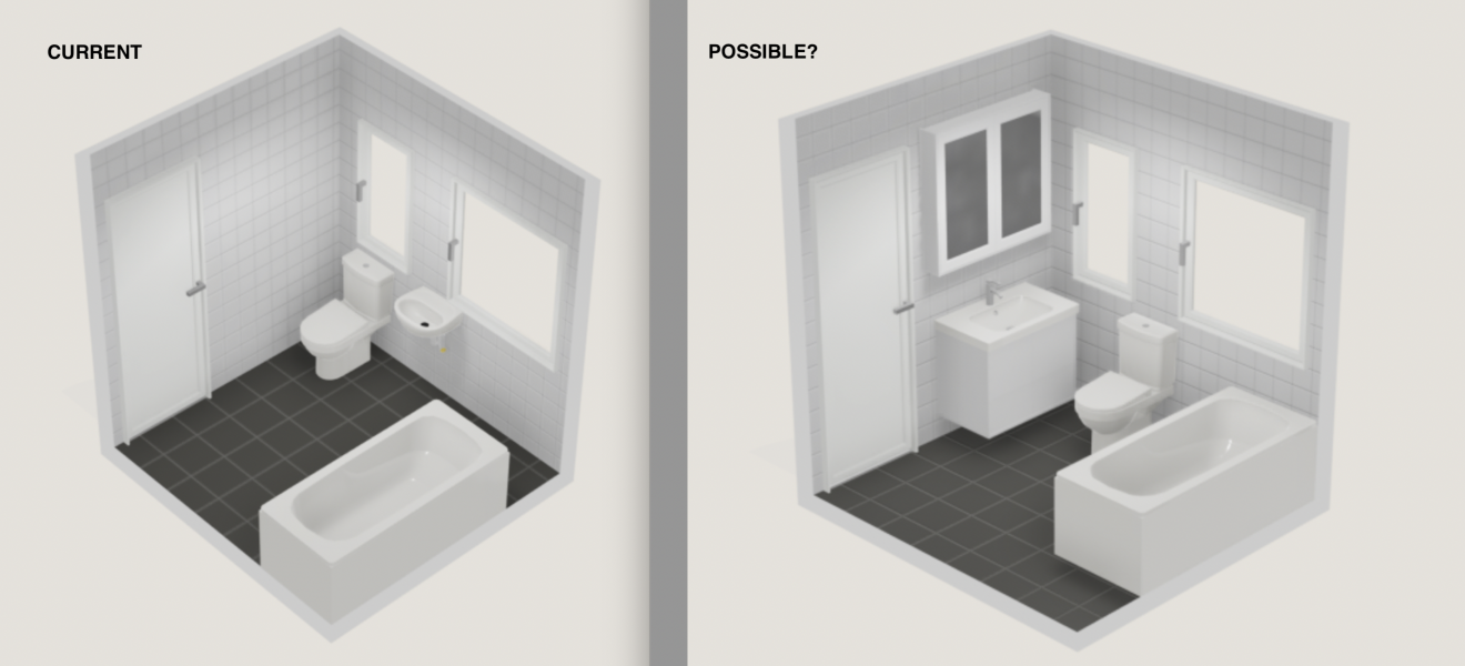 Remodel bathroom? Is this daft? (with images)