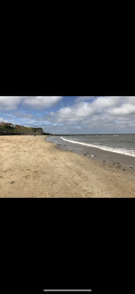 Accessible sandy beach (from car park)