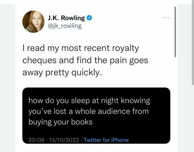 This thread is specifically for people who think JK Rowling is awful so..