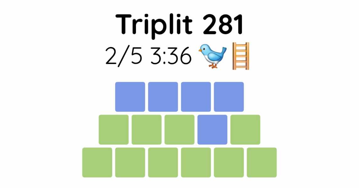 Yet another new word game - let me introduce you to Triplit!