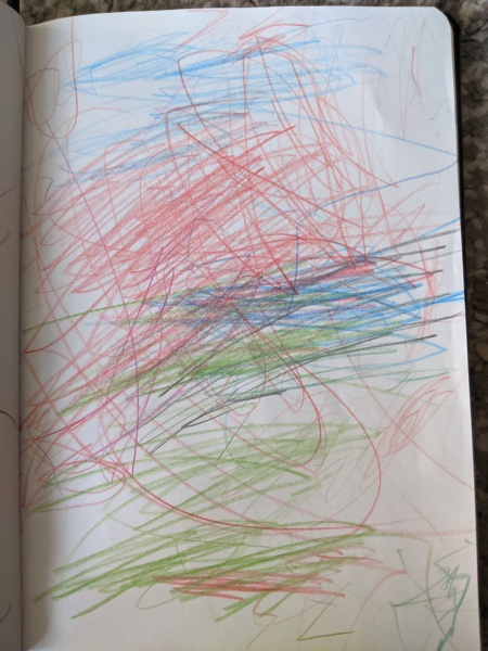 Scribbles and mark making