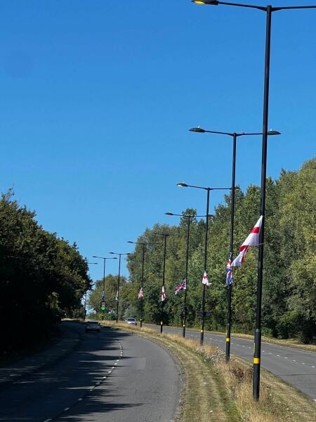 To ask those who are not white brittish how they feel about the flags?