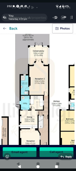 Turn beautiful second reception room into mediocre kitchen / diner?