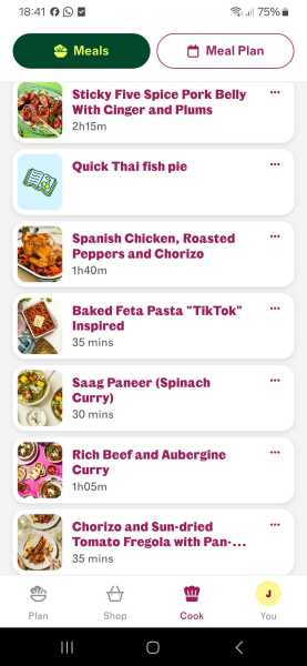 Perfectly lovely meal plans, but I'm feeling 'meh'