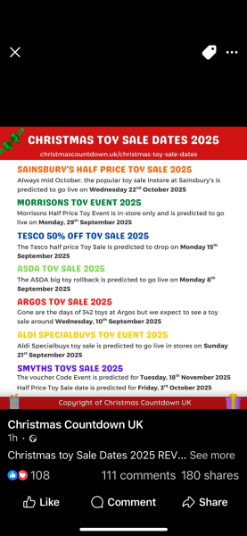 It's the return of the Christmas bargain thread - 1 - the one where it's the first one of the year